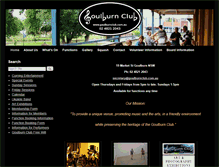 Tablet Screenshot of goulburnclub.com.au